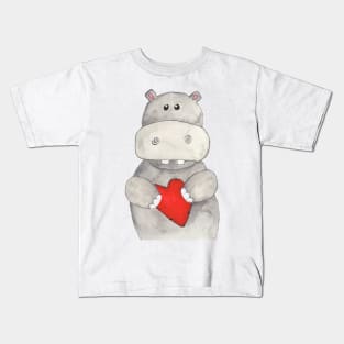 Hippo Love Kids T-Shirt